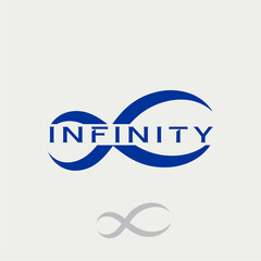 Infinity logo design vector editable business brand identity royalty free image