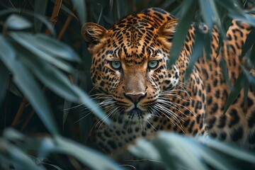 A close up of a leopard looking at the camera