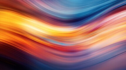 Obraz premium Sharp streaks of colored light flowing across the image, creating dynamic abstract lines.