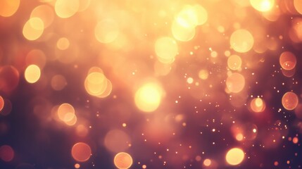 Soft golden bokeh lights blending into a gradient of warm tones, creating a dreamy and ethereal backdrop.