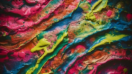 Abstract multicolor texture with artistic splatters