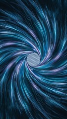 Close up of blue fiber optics texture background, communication technology