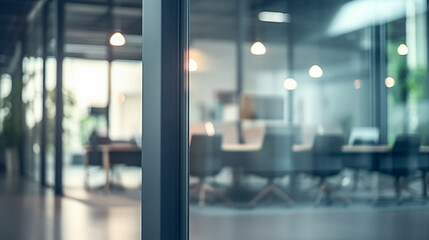 Blurred office interior background