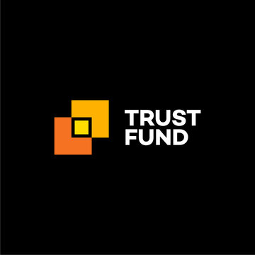 Square innovative trust funds finance and account and related logo design vector editable business brand identity royalty free image