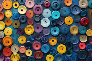 Fototapeta premium abstract background in colors and patterns for Count Your Buttons Day