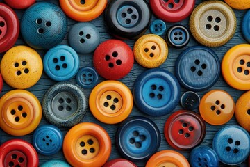 Fototapeta premium abstract background in colors and patterns for Count Your Buttons Day