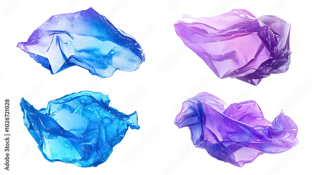Poster colorful blue and purple light leaks creating an abstract pattern generative ai