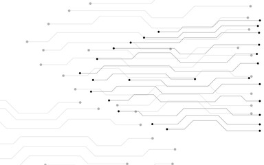 Abstract background with circuit board, technology design. Vector illustration