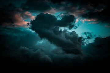 blue sky and clouds