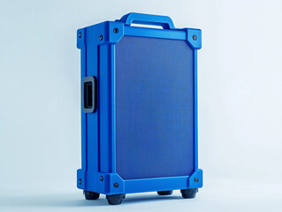 Fototapeta premium Portable PA System in Royal Blue: Robust and Clear for Dynamic Sound