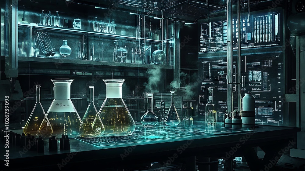 Aufkleber digital systems ensure precise control of reactions in advanced chemistry lab