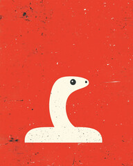 Fototapeta premium 蛇のイラスト