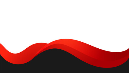 Red and black abstract waves background creating dynamic contrast