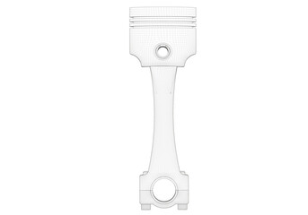 Piston on a white background.