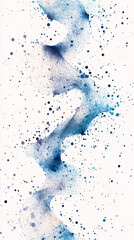 Obraz premium abstract blue and white dotted wavy lines graphic design