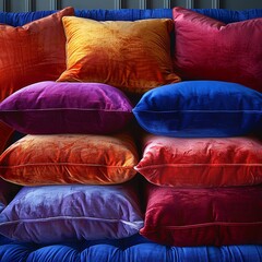 Luxurious Jewel-Toned Velvet Plush Tufted Fabric for Interior and Home Decor

