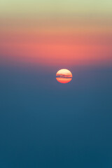Red sunset, sun, beautiful view