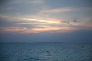 sunset over the sea