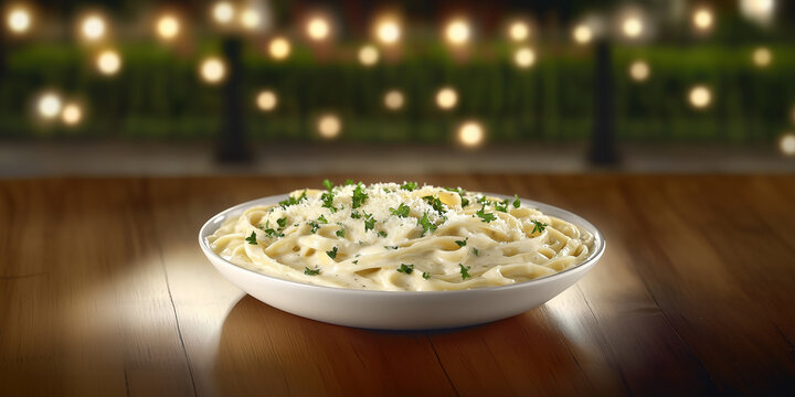 a bowl of pasta with par