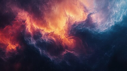 Fototapeta premium fire in the sky