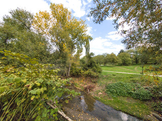 Obraz premium Autumn view of South Park in city of Sofia, Bulgaria