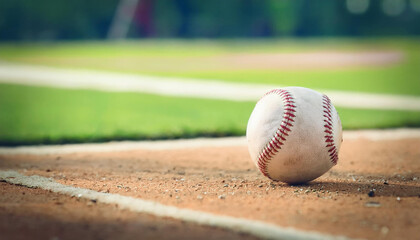 Peloca de beisbol en el campo de juego