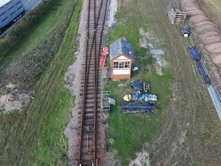 Yorkshire Wolds Railway, Fimber Halt vintage railway. Fimber, East Yorkshire 