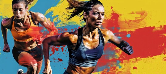 Dynamic Fitness Bootcamp Flyer Design Featuring Energetic Trainers for Registration Campaign