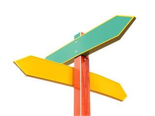 png road directions isolated on white background