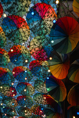 abstract colorful umbrella background