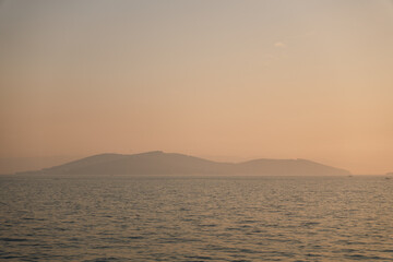 sunset over the sea