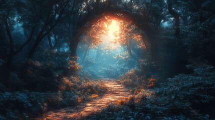 Obraz premium fire in the woods