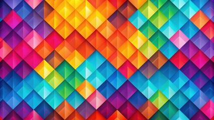 Fototapeta premium Vibrant abstract geometric pattern with overlapping shapes and gradients, abstract, vibrant, colorful, modern, dynamic