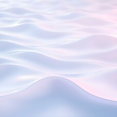 Naklejka premium A calming and soothing visual of abstract waves gently flowing in a soft pastel color palette. The waves create a rhythmic motion, evoking a sense of tranquility and relaxation. Soft light reflections
