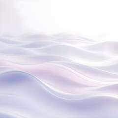 Obraz premium A calming and soothing visual of abstract waves gently flowing in a soft pastel color palette. The waves create a rhythmic motion, evoking a sense of tranquility and relaxation. Soft light reflections