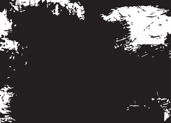 Naklejka premium Black and white grunge. Vector monochrome texture