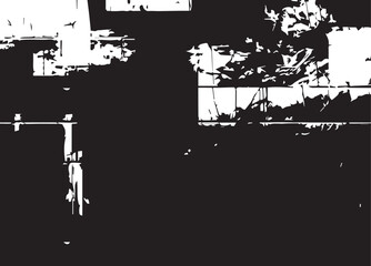 Black and white grunge. Vector monochrome texture