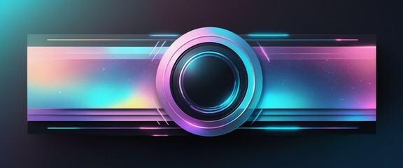 Fototapeta premium Holographic Layers Banner