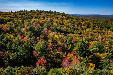 Bear Brook State Park, New Hampshire in autumn 