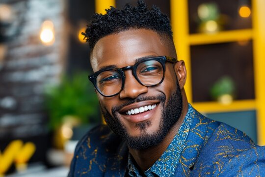 Coworker cracking a joke during a meeting, causing everyone to burst into laughter, lightening the mood with a well-timed punchline