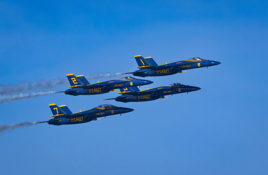 The Navy's Blue Angels demonstration Team