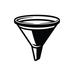 Funnel vector silhouette