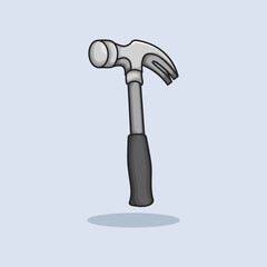 Vector illustration Hammer. Vector design Hammer Tool. Hammer Repair Tool Vector Cartoon design illustration and icon for website, digital and print
