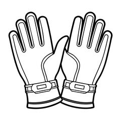 hand gloves vector design illustration sample concept for a website, book, magazine use