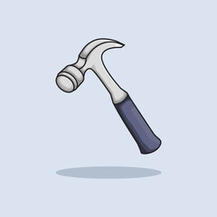 Vector illustration Hammer. Vector design Hammer Tool. Hammer Repair Tool Vector Cartoon design illustration and icon for website, digital and print