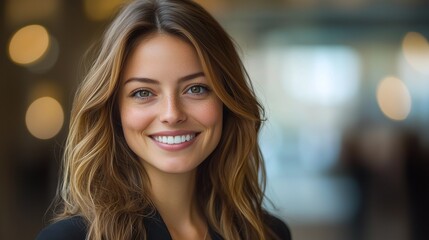 Professional Businesswoman Posing Confidently in a Photo, Highlighting Elegance, Success, and Leadership in the Modern Workplace.