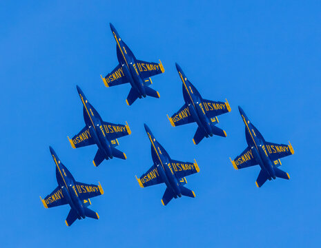 The Navy's Blue Angels demonstration Team