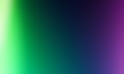 Abstract blurred background image of green, blue, purple colors gradient used as an illustration. Designing posters or advertisements.