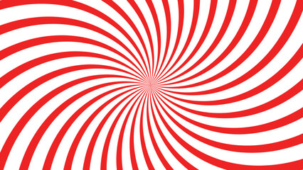 Illustration sun burst red spiral twist unique design