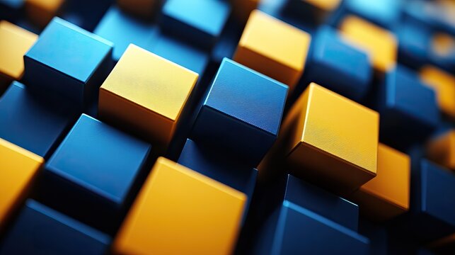 blue and yellow cubes representing multidimensional arrays in numpy python library